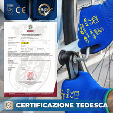 Carica l'immagine nel visualizzatore di Gallery, S&amp;R-12 Paia Guanti da Lavoro protettivi in fibra di nylon con rivestimento in poliuretano, blu, Misura L/9