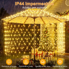Carica l'immagine nel visualizzatore di Gallery, HeiPard Rete Luminosa 208 LED Verde Esterno 2,5x2m IP67 8 Modi Timer