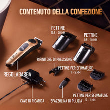 Carica l'immagine nel visualizzatore di Gallery, King C. Gillette Rasoio Elettrico Barba Pro, Regolabarba Uomo, Selettore di Precisione, Cura Barba Uomo, 40 Impostazioni
