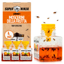 Carica l'immagine nel visualizzatore di Gallery, Super Ninja Trappola per Moscerini della Frutta da Interno, 4 Pezzi