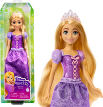 Carica l'immagine nel visualizzatore di Gallery, Mattel Disney Princess - Rapunzel bambola vestita alla moda con capi e accessori scintillanti ispirati al film, giocattolo per bambini, 3+ Anni, HLW03