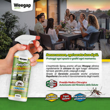 Carica l'immagine nel visualizzatore di Gallery, Insetticida Spray AntiZanzare Giardino e Casa, Azione Forte e Rapida per Interno ed Esterno, Con Geraniolo Repellente Za
