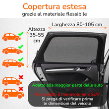 Carica l'immagine nel visualizzatore di Gallery, Upgrade4cars 2 x Tendine Parasole Auto Bambini UPF 15 Anti UV Accessori