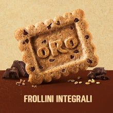 Carica l'immagine nel visualizzatore di Gallery, Oro Saiwa Grano Fondente, Biscotti Integrali con Gocce di Cioccolato Fondente, Fonte di Fibre con Farina Integrale, 100%