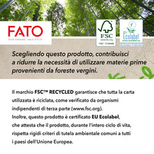 Carica l'immagine nel visualizzatore di Gallery, Fato - Tovaglioli Natural di Carta Monouso Piegati in 4, Ecologici, Confezione da 50 tovaglioli, Formato 33x33, 2 veli, 