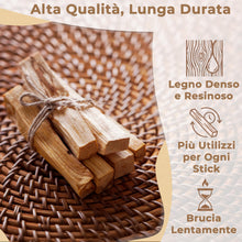 Carica l'immagine nel visualizzatore di Gallery, Palo Santo Purificazione – 5 Stick + Guida Digitale al Rituale | Palo Santo Originale | Raccolta Etica dal Perù | Legno 