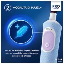 Carica l'immagine nel visualizzatore di Gallery, Oral-B Spazzolino Elettrico Ricaricabile Pro Kids Frozen, 1 Testina, per Bambini da 3 Anni in Su, 1 Spazzolino
