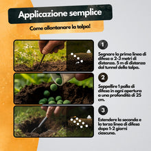 Carica l'immagine nel visualizzatore di Gallery, Repellente per talpe e arvicole - 100 palline - Profumo di limone EUCALIPTO - Biodegradabile - Efficace contro talpe e a