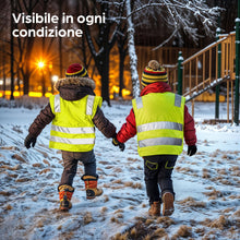 Carica l'immagine nel visualizzatore di Gallery, Prowiste 2 Giubbotto Catarifrangente Bambino - Taglia Universale per Bambini da 2 a 12 Anni - Certificazione EN 1150:199
