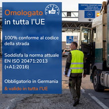 Carica l'immagine nel visualizzatore di Gallery, Upgrade4cars Gilet Rifrangente Auto Set 4 Giallo EN ISO 20471 Accessori