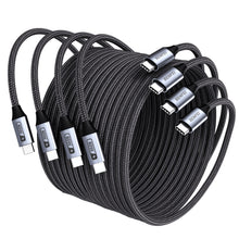 Carica l'immagine nel visualizzatore di Gallery, BENFEI Cavo USB C USB C 60W [4Pezzi 2x1M+2x2M], Cavo USB Type-C Ricarica Rapida, New Nylon Cavo Tipo C Caricabatterie Ce