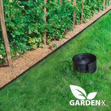 Carica l'immagine nel visualizzatore di Gallery, GARDENIX TapeBORDER - Bordo flessibile per aiuole in plastica, lunghezza 10 m, altezza 14 cm, colore nero