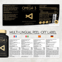 Carica l'immagine nel visualizzatore di Gallery, Omega 3 Olio di Pesce - 3000 Milligrammi - Tripla Potenza - Alto Dosaggio
