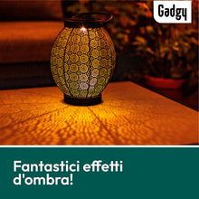 Carica l'immagine nel visualizzatore di Gallery, Gadgy Lanterna Solare Da Esterno Fiore | Lanterna Da Giardino e Balcone A LED | Lampada Orientale | Lampade Decorativa |