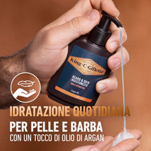 Carica l'immagine nel visualizzatore di Gallery, King C Gillette Kit Perfetto per Cura del Viso, Detergente, Crema Idratante