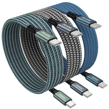 Carica l'immagine nel visualizzatore di Gallery, GIANAC Cavo USB C [3pezzi 2M] Cavo USB Type-C 60W Cavo Ricarica USB C USB C