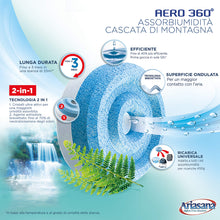 Carica l'immagine nel visualizzatore di Gallery, Ariasana Aero 360 Ricarica TAB Cascata di Montagna per dispositivo Aero 360° kit, Assorbi umidità al profumo naturale co