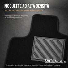 Carica l'immagine nel visualizzatore di Gallery, Tappetini Fiat Panda III e Panda Cross dal 2012, Su Misura, Set 4 Pezzi
