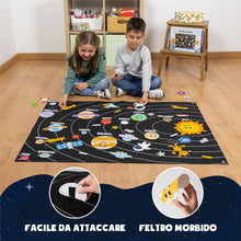 Carica l'immagine nel visualizzatore di Gallery, BONNYCO Sistema Solare per Bambini con 61 Figure in Feltro dei Pianeti