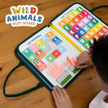 Carica l'immagine nel visualizzatore di Gallery, BONNYCO Montessori Busy Board di Feltro Giochi Montessori Didattici, Pannello Sensoriale Bambini Montessori Board Valigetta Montessori | Giochi Bambini Bimba Bimbo Regalo Bambino Compleanno Natale