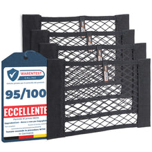 Carica l'immagine nel visualizzatore di Gallery, Upgrade4cars Rete Bagagliaio Auto con Velcro 4 Pezzi 40 x 25 cm Accessori
