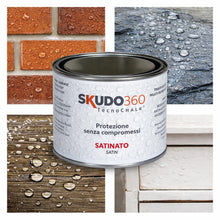 Carica l'immagine nel visualizzatore di Gallery, SKUDO360® – Vernice Protettiva Trasparente SATINATA Effetto Cera per Chalk Paint, Legno, Muro, Cemento, Pietra e Terraco