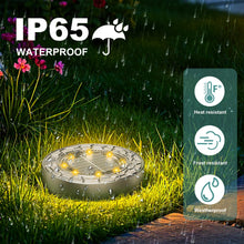 Carica l'immagine nel visualizzatore di Gallery, FIFlying 10 pezzi Luci Solari da Giardino, 8 LED Lampade Solare da Terra