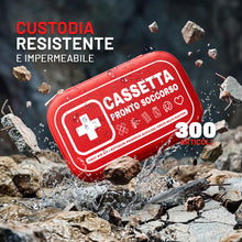 Carica l'immagine nel visualizzatore di Gallery, | NUVEXIA® |Kit Pronto Soccorso 300 Accessori | Cassetta Pronto Soccorso Impermeabile | First Aid Kit Rigido e Portatile