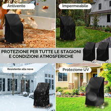 Carica l'immagine nel visualizzatore di Gallery, 2 pcs Copri poltrona realizzate in resistente tessuto Oxford, impermeabili e resistenti ai raggi UV, adatte a balconi e 