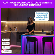 Carica l'immagine nel visualizzatore di Gallery, Philips Smart LED Lamp Filament 2-pack - Illuminazione LED intelligente - Luce bianca calda o fredda - E27-60W - Traspar