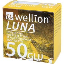 Carica l'immagine nel visualizzatore di Gallery, Med Trust Dispositivo Medicale Wellion Luna Glicemia, Strisce, Multicolore, 50 Unità