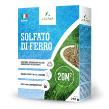 Carica l'immagine nel visualizzatore di Gallery, LERAVA® Solfato di Ferro (20m²) – Antimuschio per prato – Correttore pH e Anti-Ingiallimento – Antingiallente Fogliare –
