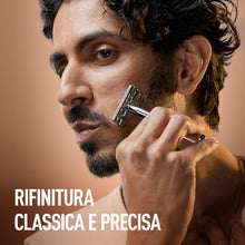 Carica l'immagine nel visualizzatore di Gallery, King C. Gillette Rasoio di Sicurezza con Manico in Metallo, 5 Lamette