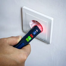 Carica l'immagine nel visualizzatore di Gallery, Cercafase Senza Contatto con Penna Torcia, Rilevatore di Tensione, cerca fase elettrico con allarme LED e Suono, 24v-100