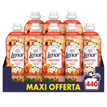 Carica l'immagine nel visualizzatore di Gallery, Lenor Ammorbidente Lavatrice Concentrato Essenze d’Italia, 440 Lavaggi (8x55), Siracusa, Note Di Arancia e Zagara, Profu
