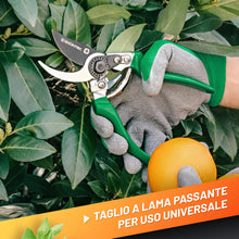 Carica l'immagine nel visualizzatore di Gallery, GRÜNTEK Forbici Cesoie da Potatura Giardino 215mm FALCO con Taglio Bypass