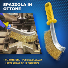 Carica l'immagine nel visualizzatore di Gallery, S&amp;R Set 3 Spazzole Manuali Inox Carbonio e Ottone 265mm