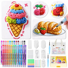 Carica l'immagine nel visualizzatore di Gallery, RuiHawk Kit Pittura 3D Puffy Paint, 75 Pezzi per Bambini Creativi