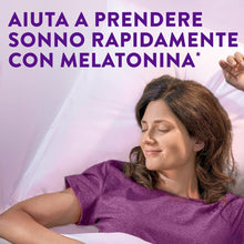 Carica l'immagine nel visualizzatore di Gallery, ZzzQuil Natura, MELATONINA per DORMIRE, INTEGRATORE con MELATONINA pura ed Estratti di Valeriana, Camomilla e Lavanda, M