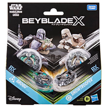 Carica l'immagine nel visualizzatore di Gallery, Hasbro Beyblade X in collaborazione con Star Wars, Grogu vs Snowtrooper, 2 trottole da Battaglia di Takara Tomy, 2 lanci