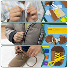 Carica l'immagine nel visualizzatore di Gallery, BONNYCO Montessori Busy Board di Feltro Giochi Montessori Didattici, Pannello Sensoriale Bambini Montessori Board Valigetta Montessori | Giochi Bambini Bimba Bimbo Regalo Bambino Compleanno Natale