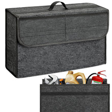 Carica l'immagine nel visualizzatore di Gallery, VINATO Organizer per Bagagliaio Auto in Feltro, Borsa Bagagliaio con 2 Tasche in Rete, Robusto – per Attrezzi e Cura del