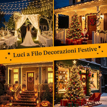Carica l'immagine nel visualizzatore di Gallery, Hoteril Luci Albero di Natale, 23M 200 LED Luci Natale Esterno