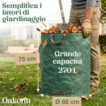 Carica l'immagine nel visualizzatore di Gallery, 2 Sacchi Giardinaggio 270 L con Coperchio - SJC272