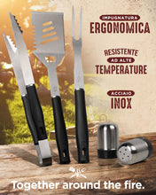 Carica l'immagine nel visualizzatore di Gallery, HORUS 23® Set Barbecue con Grembiule. Guanto Ignifugo e Accessori Barbecue