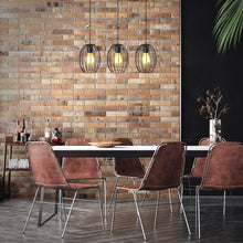 Carica l'immagine nel visualizzatore di Gallery, B.K.Licht Lampadario vintage, adatto per 3 lampadine E27 non incluse, largo 70cm, alto 112cm, lampada a sospensione con 