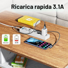 Carica l'immagine nel visualizzatore di Gallery, SIZUKA Cavo USB C Lungo 2Pezzi 3M Cavo USB Type-C Ricarica Rapida 90 Gradi