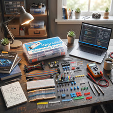 Carica l'immagine nel visualizzatore di Gallery, Marhynchus Kit di Componenti Elettronici di Base con Breadboard, Resistori, Condensatori e Diodi per la Programmazione d