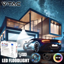 Carica l'immagine nel visualizzatore di Gallery, V-TAC Faro LED da Esterno Bianco 100W - [Chip Samsung - Alte Perfomance, Bassi Consumi] - 8700 Lumen - IP65 - Proiettore