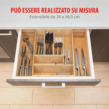 Carica l'immagine nel visualizzatore di Gallery, alpina Portaposate Estensibile 34-56,5 x 46 x 6 cm